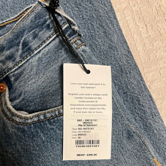Re/Done x Levi’s 70s Jeans 26 - Picture 4 of 7